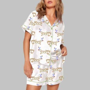 Alternative view of Martini Weenie Dachshund Lover Pajama Set