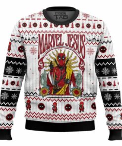 Marvel Jesus Deadpool Ugly Sweater
