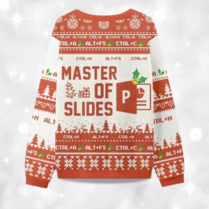 Alternative view of Master Of Slide Powerpoint Ugly Christmas Sweater