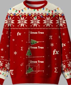 Alternative view of Math Christmas Tree Ugly Christmas Sweater