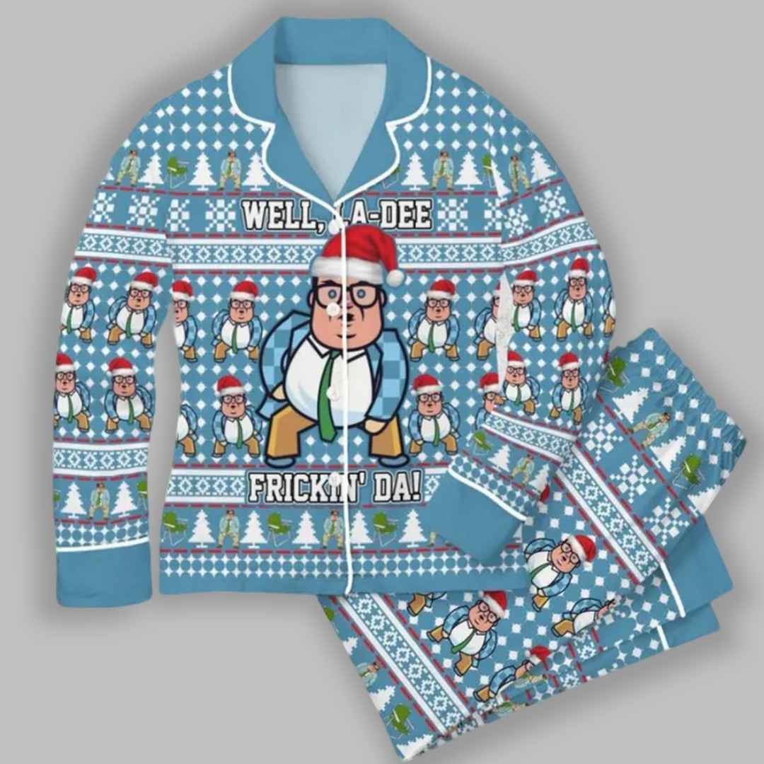 Matt Foley Well Christmas Pajamas Set