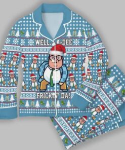 Alternative view of Matt Foley Well Christmas Pajamas Set