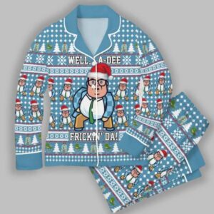 Alternative view of Matt Foley Well Christmas Pajamas Set