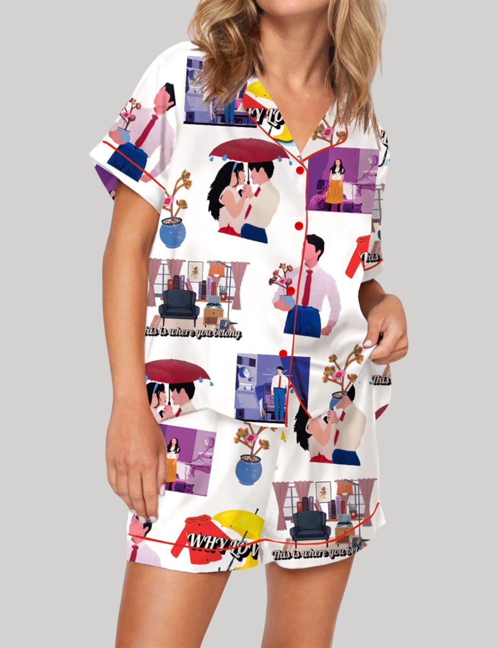 Maybe Happy Ending Pajama Set For Women