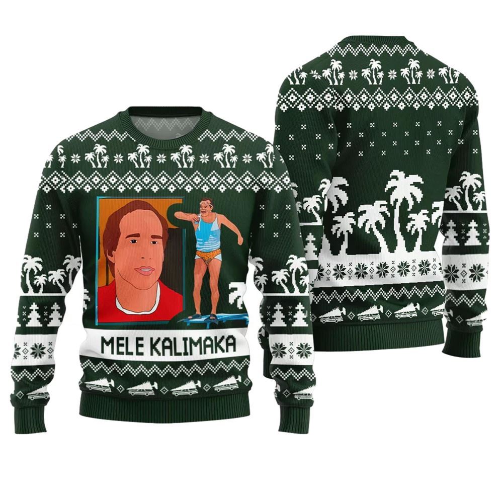 Mele Kalikimaka Funny Holiday Sweater - Grishko.com