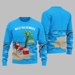 Mele Kalikimaka Hawaiian Ugly Sweater Christmas 2025 - Grishko.com