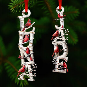 Memorial Cardinal - Alphabet Letters Ornament Personalized Gifts For Heaven 02HUDT271025