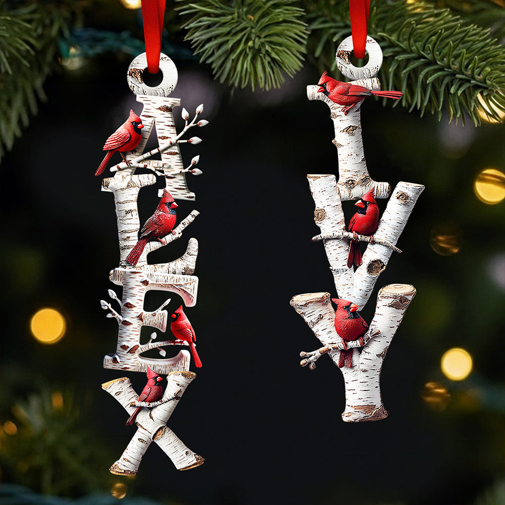 Memorial Cardinal - Alphabet Letters Ornament Personalized Gifts For Heaven 02HUDT271025 - Image 3