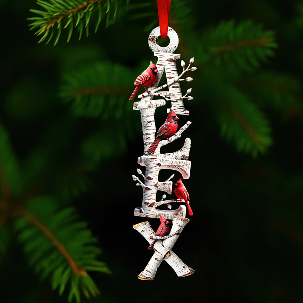 Memorial Cardinal - Alphabet Letters Ornament Personalized Gifts For Heaven 02HUDT271025 - Image 4