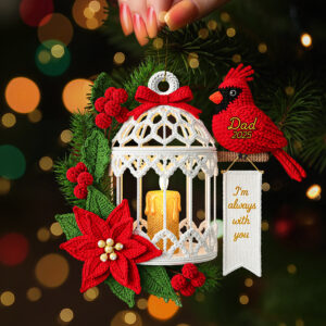 Alternative view of Memorial Cardinal Ornament - Personalized Gifts For Loved Ones 03nata050925