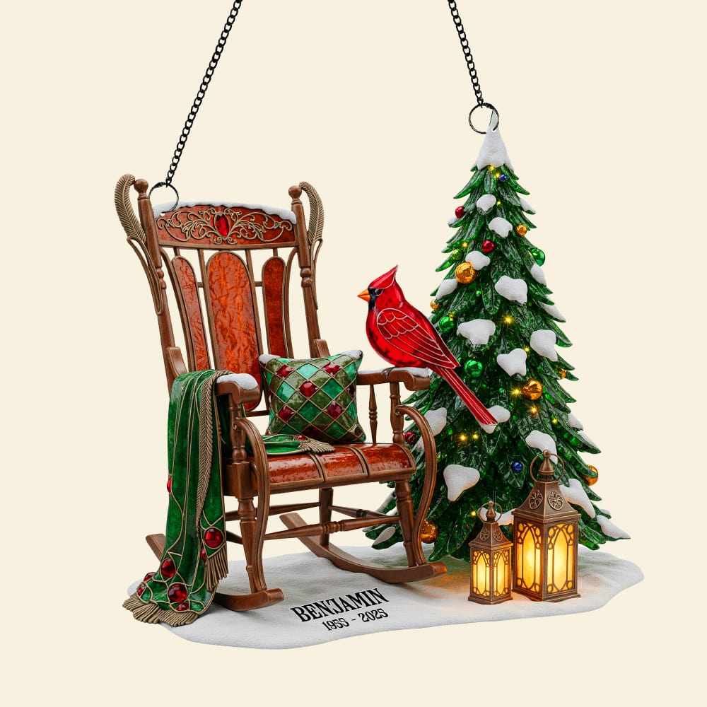 Memorial Cardinal Suncatcher Ornament Personalized Heaven Gifts For Family 03natn150825 - Image 3