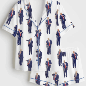 Men's America 47th Trump Satin Pajamas Set