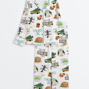 Men's It's A Beaut Clark Christmas Vacation Long Sleeve Satin Family Pajamas Set