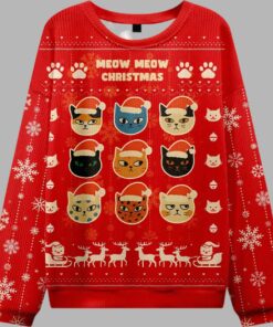 Alternative view of Meow Meow Ugly Christmas Sweater