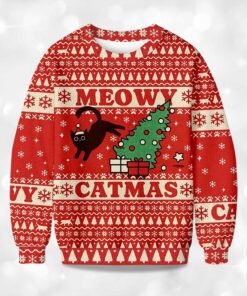 Alternative view of Meowy Catmas Christmas Ugly Sweater