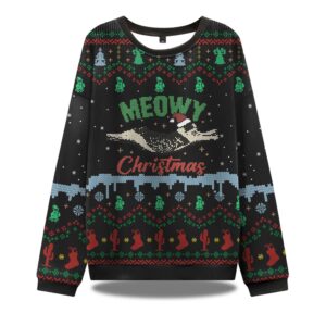 Meowy Christmas Adventure Ugly Christmas Sweater