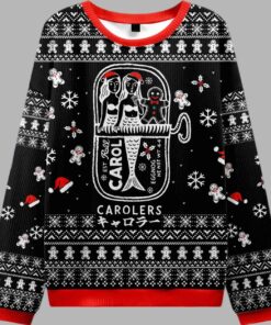 Alternative view of Mermaid And Gingerbread Man Ugly Christmas Sweater