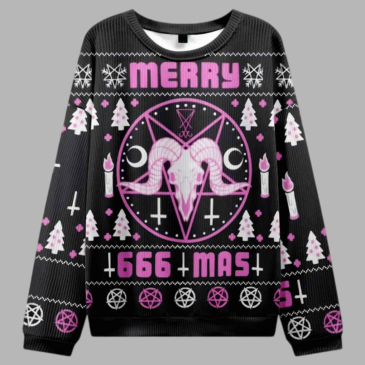 Merry 666 Mas Ugly Christmas Sweater - gullprint.com