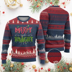 Merry And Bright Ugly Christmas Sweater - Grishko.com