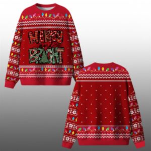 Merry And Bright Ugly Sweater 2025 Christmas - Grishko.com