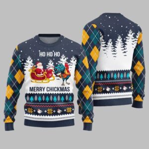 Alternative view of Merry Chickmas Santa Ugly Sweater Christmas 2025 - Grishko.com