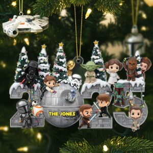 Merry Christmas From Galaxy Troop Ornament, Personalized Gifts For Galaxy Lovers 01qhti110925