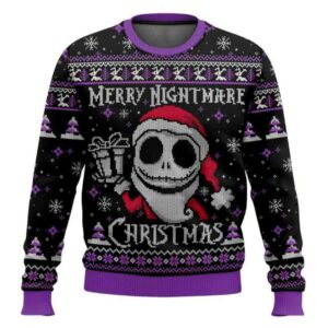 Merry Christmas Jack Skellington Ugly Christmas Sweater