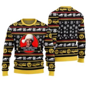 Merry Christmas Kiss My Ass Griswold Ugly Sweater - Grishko.com
