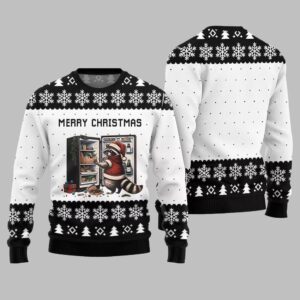 Alternative view of Merry Christmas Raccoon Ugly Sweater Christmas 2025 - Grishko.com