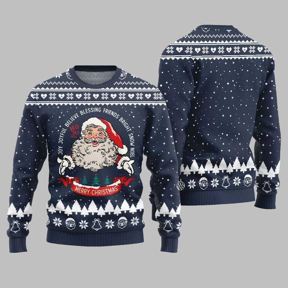Merry Christmas Santa Ugly Sweater Christmas 2025 - Image 3