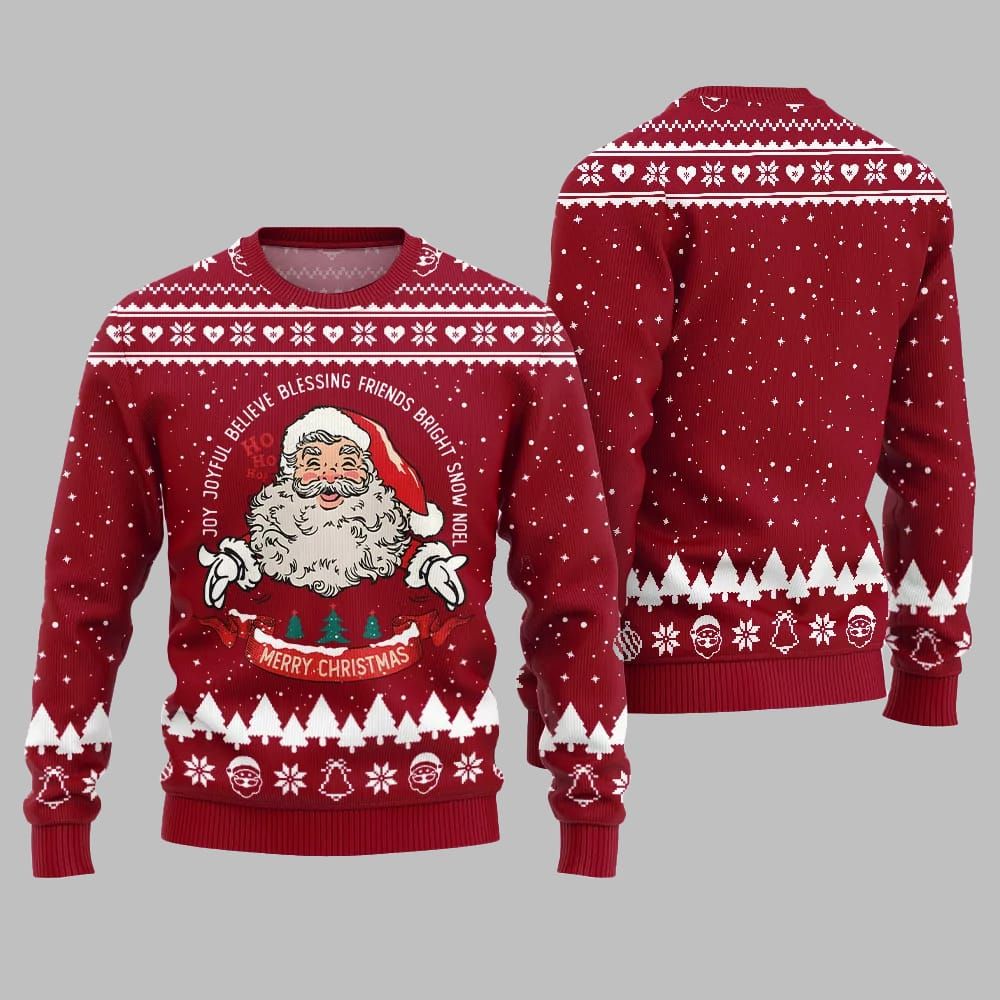 Merry Christmas Santa Ugly Sweater Christmas 2025 - Image 5