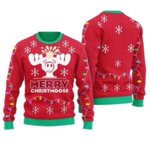 Merry Christmoose National Lampoon's Christmas Vacation Ugly Christmas Sweater - Grishko.com