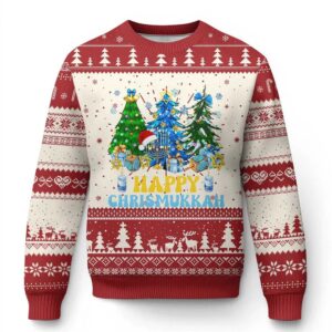 Merry Christmukkah Jewish Ugly Christmas Sweater - Grishko.com
