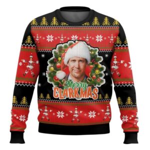 MERRY CLARKMAS Clark Griswold National Lampoon's Christmas Vacation Ugly Sweater