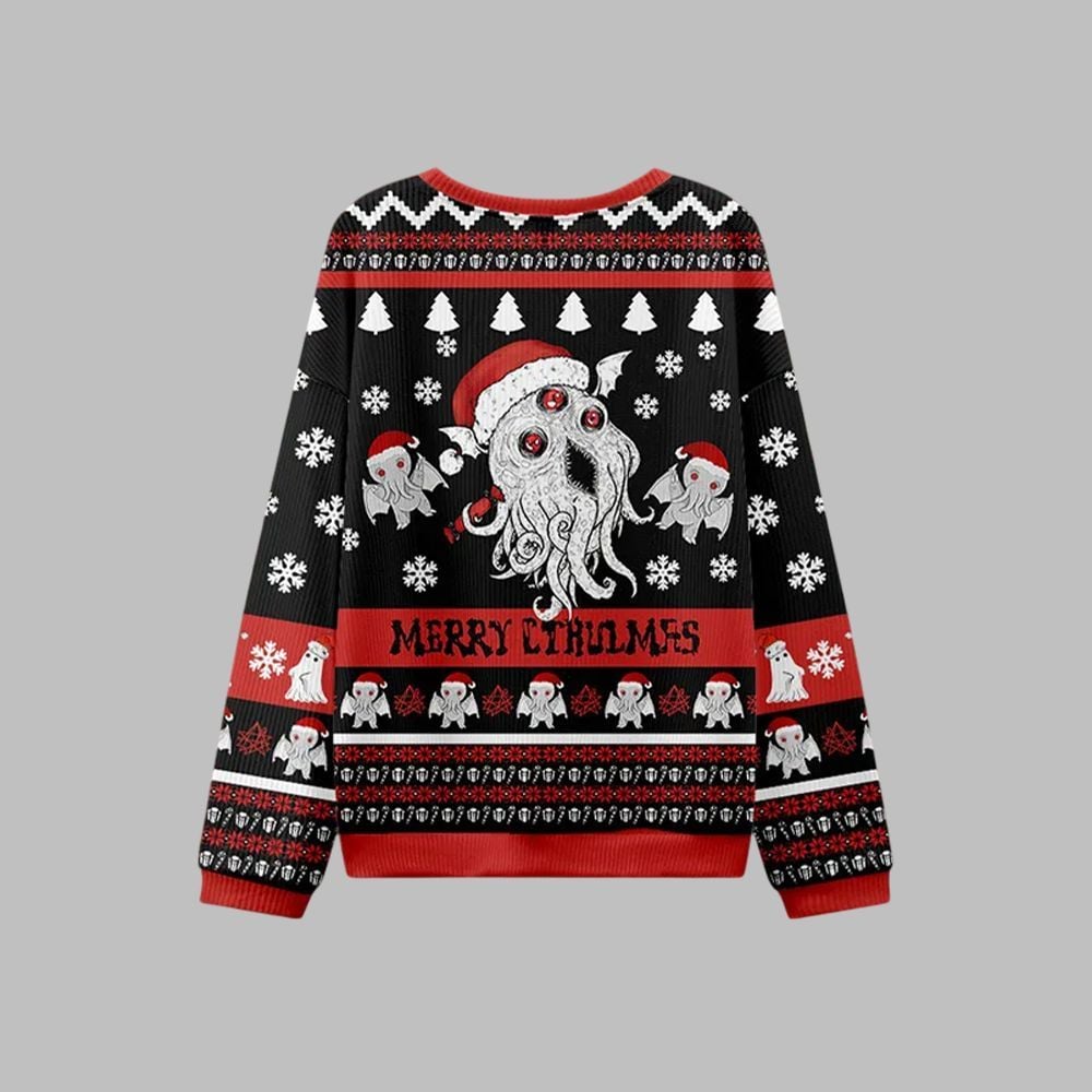 Merry Cthulmas Ugly Sweater 2025 Christmas - Grishko.com - Image 3
