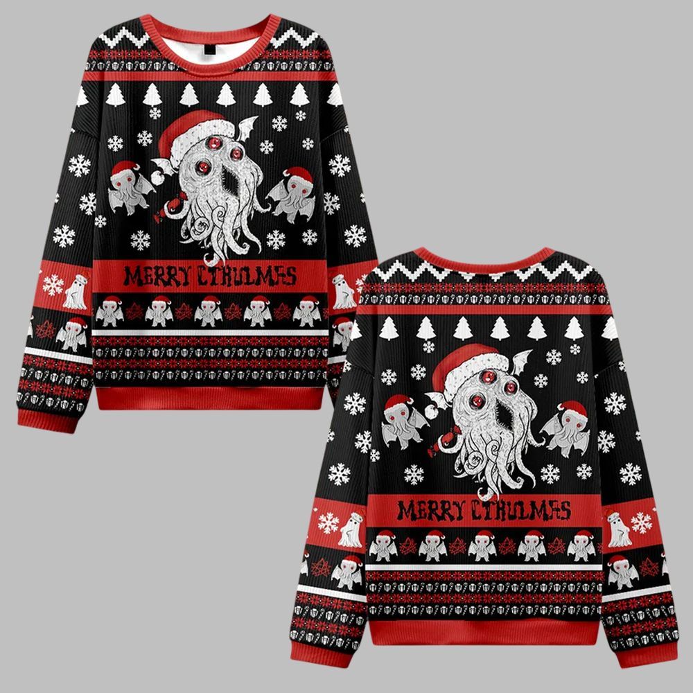 Merry Cthulmas Ugly Sweater 2025 Christmas - Grishko.com