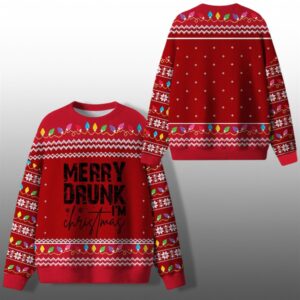 Merry Drunk I'm Christmas Ugly Sweater 2025 Christmas - Grishko.com