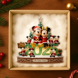 Alternative view of Merry Family Glow Christmas Ornament Personalized Gifts For Family 01PADT111025