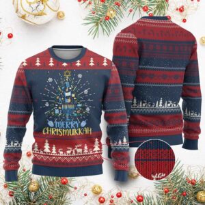 Merry Hanukkah Ugly Christmas Sweater - Grishko.com