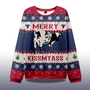 Alternative view of Merry Kiss My Ass Ugly Christmas Sweater