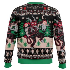 Alternative view of Merry Krampus Naughty Brats Christmas Ugly Sweater