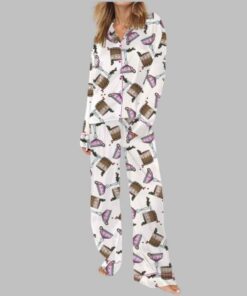 Alternative view of Merry Little Cocktail Christmas Satin Pajama Set