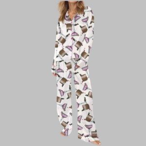 Alternative view of Merry Little Cocktail Christmas Satin Pajama Set