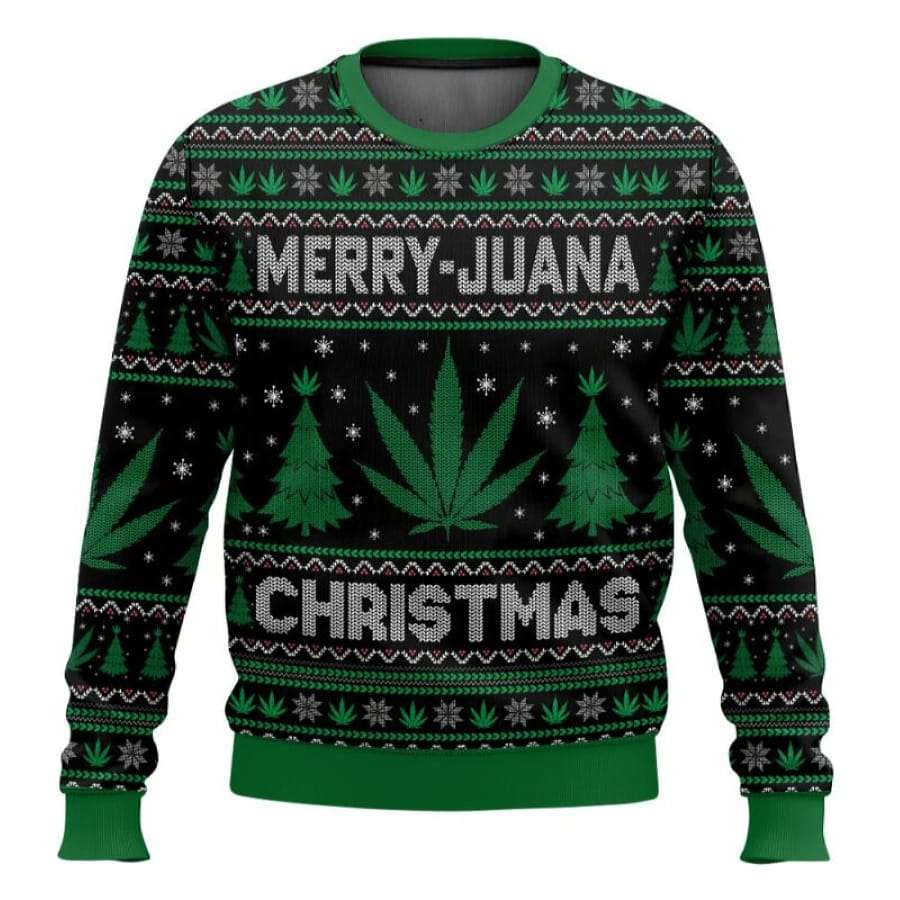 Merry Marijuana Ugly Christmas Sweater