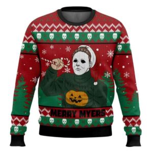 Merry Myers Michael Myers Halloween Ugly Christmas Sweater