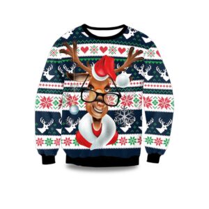 Merry Reindeer Ugly Christmas Sweater 2025