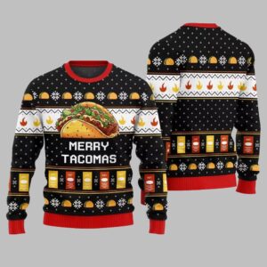Merry Tacomas Ugly Sweater Christmas 2025 - Grishko.com