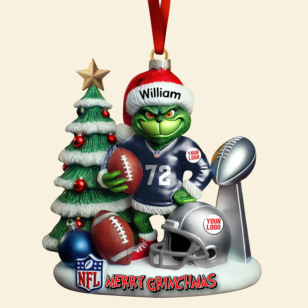 Merry Touchdown Christmas Ornament Personalized Gifts For Fans 01QNQN081025 - Image 4