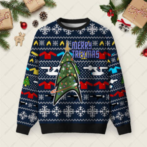 Merry Trekmas Ugly Christmas Sweater Sweatshirt