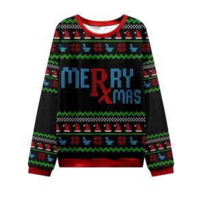 Alternative view of Merry Xmas Nurse Ugly Christmas Sweater - Grishko.com
